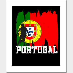 Portugal Flag Soccer Football Team 2022 Posters and Art